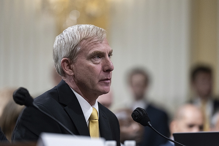 Former Acting Deputy Attorney General Richard Donoghue testifies before the Select Committee on June 23, 2022.