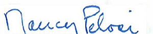 Nancy Pelosi Signature