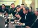Meeting with combatant commanders in the Cabinet Room, January 30.