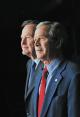 Posing for a formal portrait with former President George H.W. Bush at Camp David, MD, March 23.
