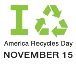 America Recycles Day logo and date