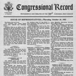 Digitized versions of the Congressional Record (Bound Edition) from 1981-1990