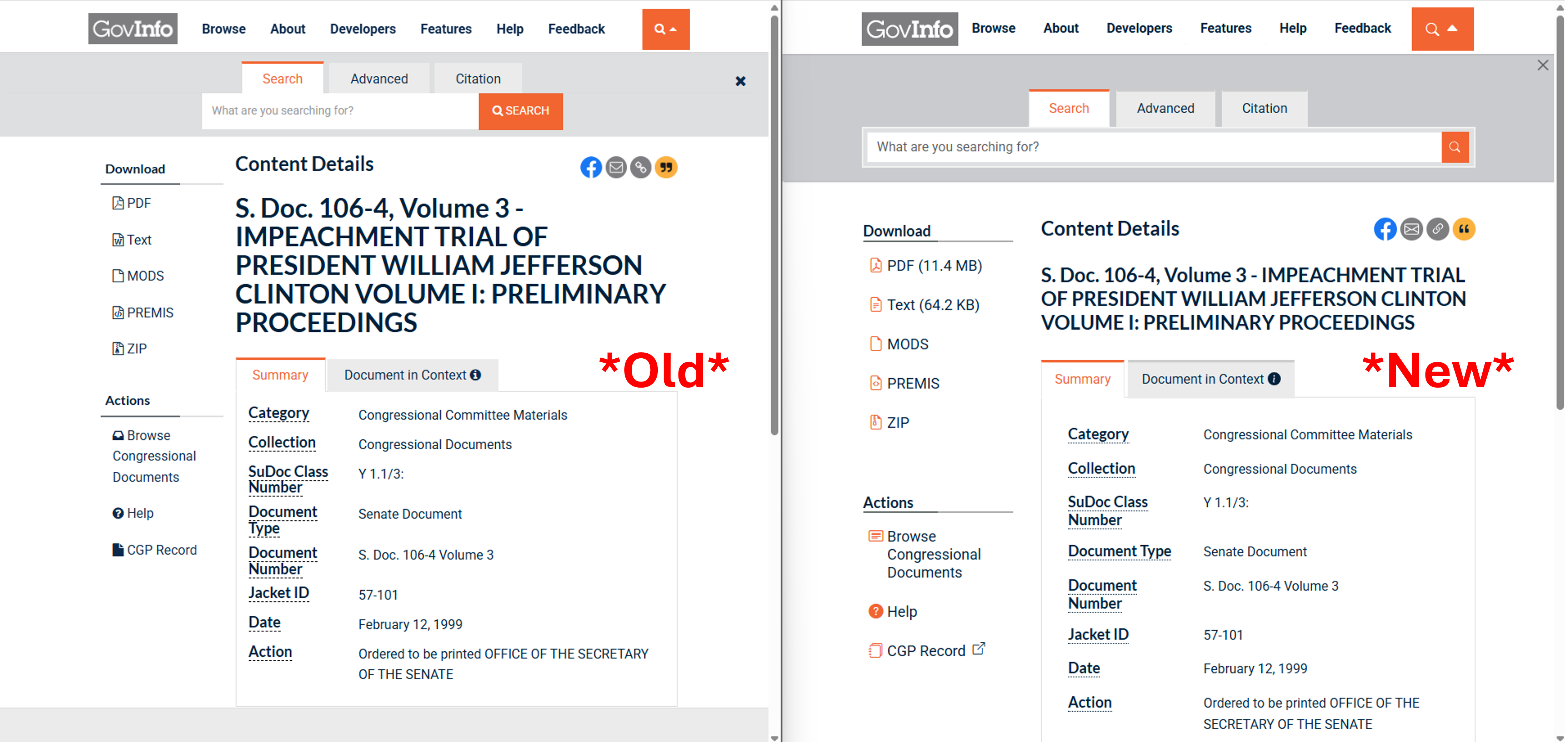 Image of the file size displayed on GovInfo pages. Source: GPO