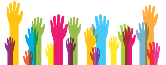 Image of raised hands representing the autism spectrum, Source: HHS