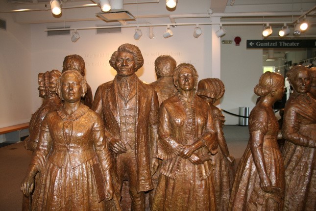 Statue at the Women’s Rights National Historical Park, Seneca Falls, New York (Source: National Park Service)