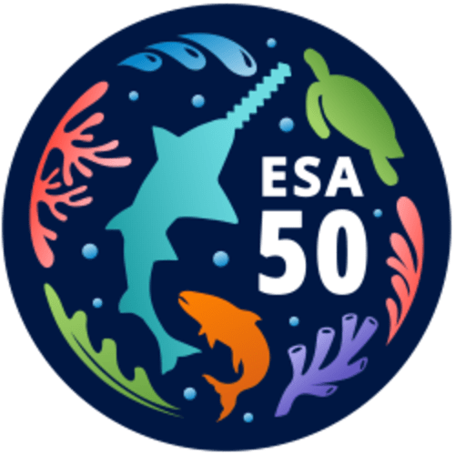 Endangered Species Act 50 Year Anniversary Logo, Source: NOAA