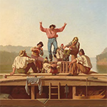 Image: George Caleb Bingham, “The Jolly Flatboatmen,” 1846 (National Gallery of Art, Patron’s Permanent Fund) Source: Labor History in the United States National Park Service