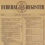 Issue of the Federal Register Index from 1936