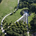 Aerial view of the Korean War Memorial in Washington D.C. , Source: Library of Congress