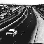 A completed interstate (I-495) on Long Island, New York, in the late 1950s.