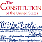 Image of a portion of the front cover of the Pocket Constitution