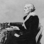 Side image of Susan B. Anthony sitting, Source: Library of Congress